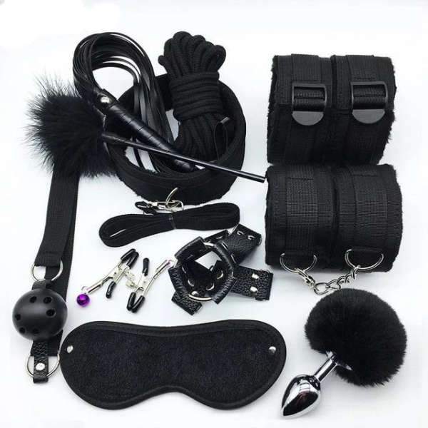 Kit BDSM 11 Pièces LOVE AND VIBES - Neuf, Jamais Utilisé - Réf. E0031-LV5