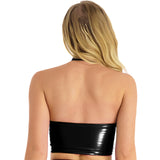 Crop Top Vinyle <br> Dos Nus