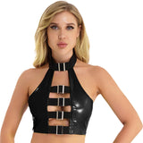 Crop Top Vinyle <br> Dos Nus