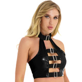 Crop Top Vinyle <br> Dos Nus