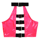 Crop Top Vinyle <br> Dos Nus