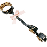 Kit Bdsm <br> Collier Menottes Léopard