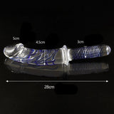 Godemichet en Verre <br> Dildo + Plug