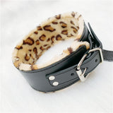 Kit Bdsm <br> Collier Menottes Léopard