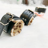 Kit Bdsm <br> Collier Menottes Léopard