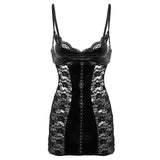 Body Vinyle Dentelle <br> Dos Nue