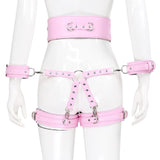 harnais menottes rose