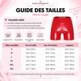 Short Wetlook Taille Haute <br> Effet Cuir Extensible