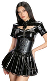 Tenue Policière Gothique Corset Vinyle