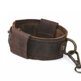 Kit Bondage Vintage <br> Cuir Marron 4 Pièces