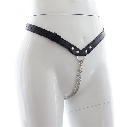 String de Chasteté Cuir et Chaînes