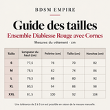 Ensemble Diablesse Rouge avec Cornes