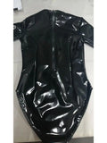 Body Wetlook Manches Longues <br> Col Roulé Effet Latex