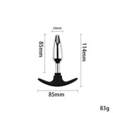 Plug Anal <br> Acier Base Silicone