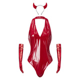 Ensemble Diablesse Rouge avec Cornes