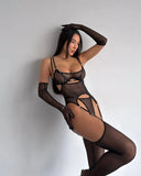 Ensemble lingerie avec gants Déférence : photo 7