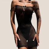 Robe dentelle transparente Envoûtement : photo 4
