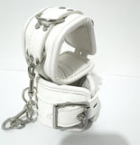 Set Bondage Matelassé <br> Menottes, Chevillères et Collier