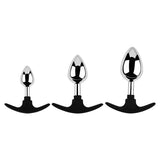 Plug Anal Acier Base Silicone | BDSM Empire