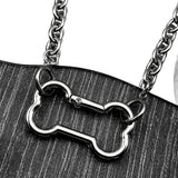 Collier Chaîne <br> Pendentif Os