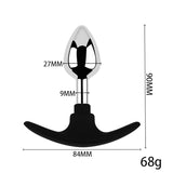 Plug Anal <br> Acier Base Silicone