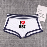 Shorty Coton Imprimé Cœur <br> Taille Basse