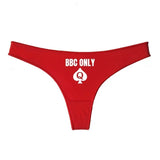 String Coton « BBC Only » <br> Symbole Pique de Dame