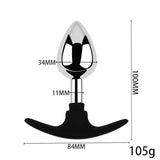 Plug Anal <br> Acier Base Silicone