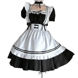 Costume de soubrette noir et blanc complet