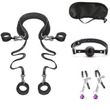 Kit Bondage Nylon <br> Sangles, Bâillon et Pinces
