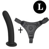 Gode Ceinture Silicone <br> Avec Harnais Ajustable