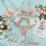Ensemble dentelle florale Éden : photo 13