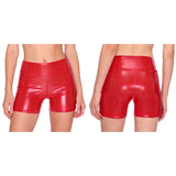 Short Wetlook Taille Haute <br> Effet Cuir Extensible