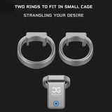 Cage de Chasteté Connectée <br> Métal Contrôle Par App