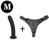 Gode Ceinture Silicone <br> Avec Harnais Ajustable
