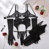 Ensemble lingerie avec gants Déférence : photo 9