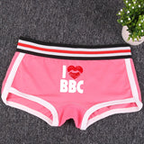 Shorty Coton Imprimé Cœur <br> Taille Basse