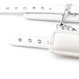 Sangle blanche à boucle, détail | BDSM Empire