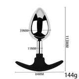 Plug Anal <br> Acier Base Silicone