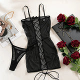 Robe dentelle transparente Envoûtement : photo 8