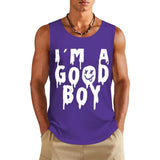 Débardeur Homme « I'm a Good Boy » <br> Coton Imprimé