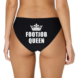 Culotte Coton « Footjob Queen » <br> Taille Basse