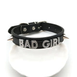 Collier Ras de Cou <br> Bad Girl Strass et Clous