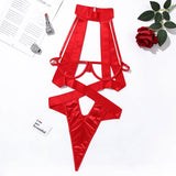 Body à brides croisées Ascendant : coloris rouge, photo 10