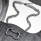 Collier Chaîne <br> Pendentif Os