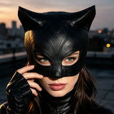 Masque Chat Latex <br> Demi-Visage