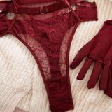 Body dentelle avec gants Extase : photo 9