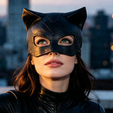 Masque Chat Latex <br> Demi-Visage