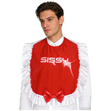 Bavoir Sissy Homme Brillant à Volants