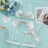 Ensemble dentelle florale Éden : coloris blanc, photo 15